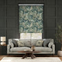 Colorized Electric William Morris Acanthus Velvet Forest Roller Blind 4154