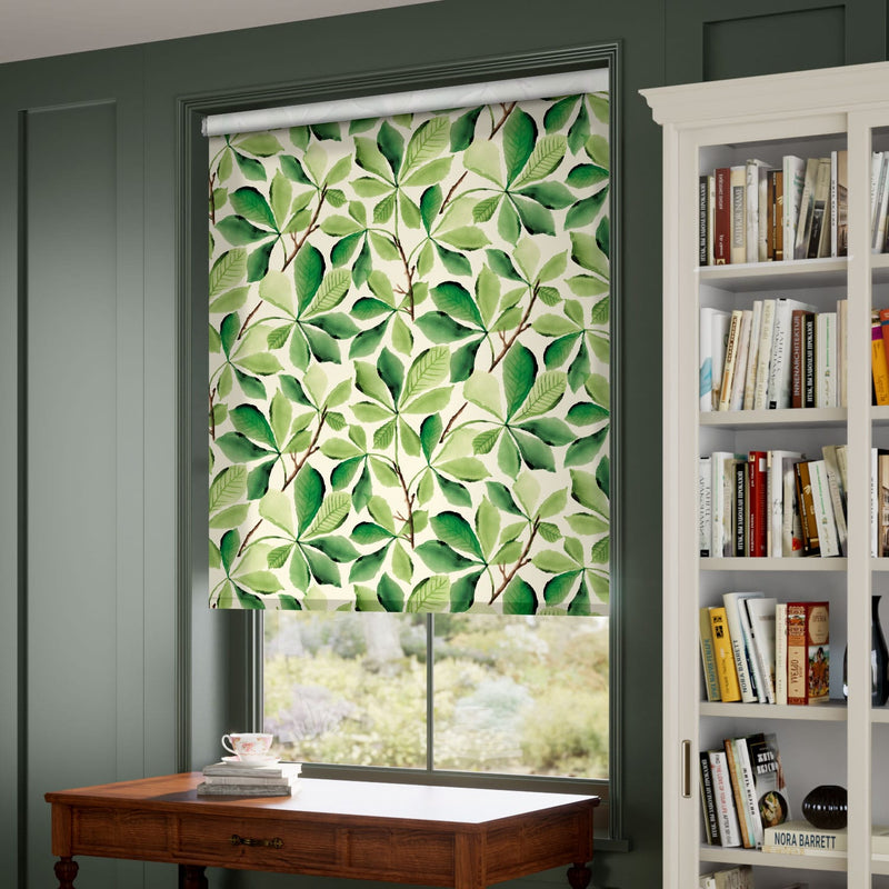 ColorizedZoom Choices Horse Chestnut Green Roller Blind 4171