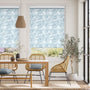 Colorized Splash Blackout Sea Kelp Soft Blue Roller Blind 4422