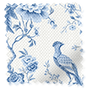 ColorizedSwatch Twist2Go Bird Toile French Blue Roller Blind sample image 4509