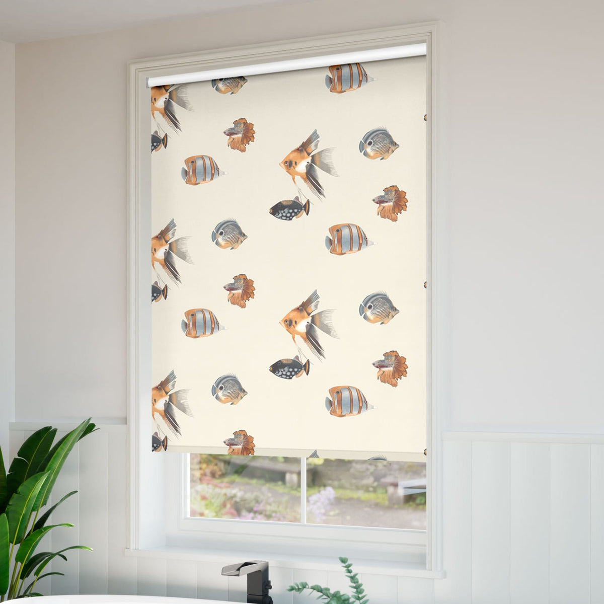 ColorizedZoom Twist2Go Splash Blackout Kamanu Amber Roller Blind 4549