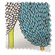 ColorizedSwatch Twist2Go Silhouette Peacock Roller Blind sample image 4563