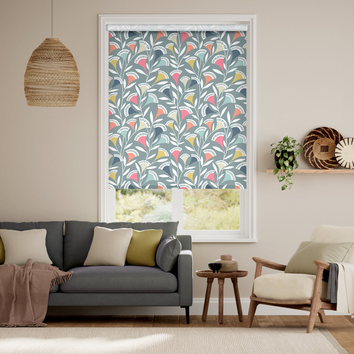 Colorized Twist2Go Noukku Berry Crush Roller Blind 4588