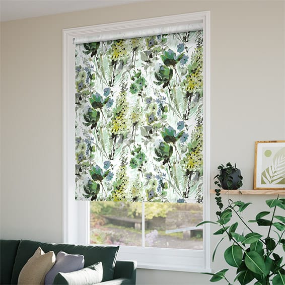 ColorizedZoom Twist2Go Foxglove Evergreen Roller Blind 4619