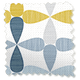 ColorizedSwatch Twist2Go Circus Leaves Blue Roller Blind sample image 4638
