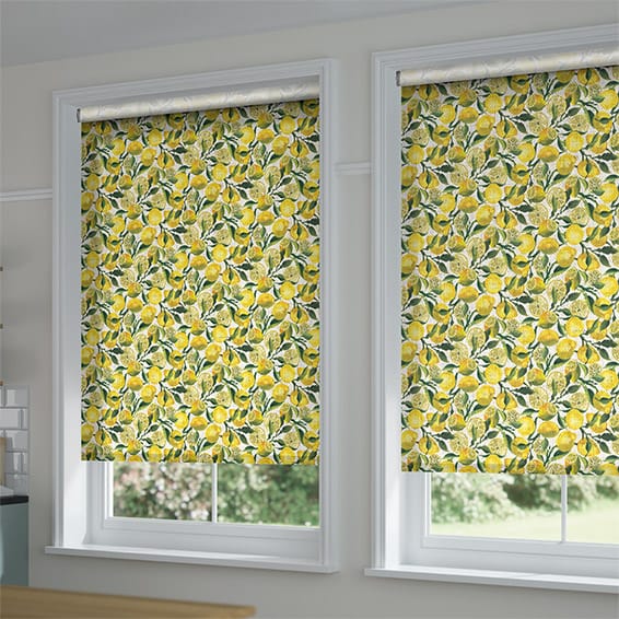 ColorizedZoom Twist2Go Choices Lemons Yellow Roller Blind 4658