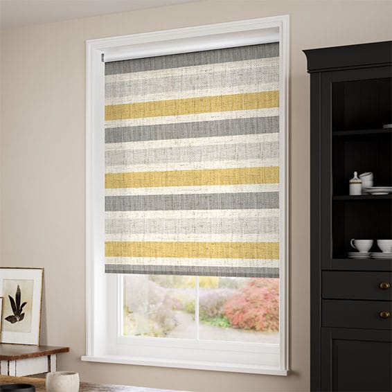 ColorizedZoom Twist2Go Choices Cardigan Stripe Linen Flax Grey Roller Blind 4691