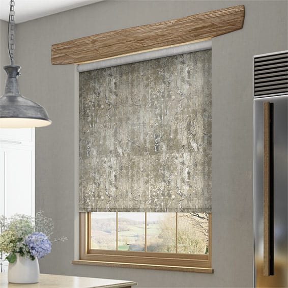 ColorizedZoom Twist2Go Choices Breedon Velvet Stone Roller Blind 4693