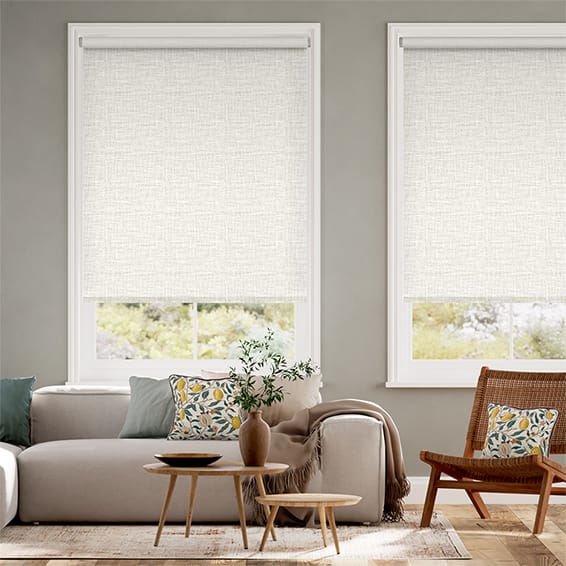 Colorized Twist2Go Choices Arlo Wisp White Roller Blind 4706