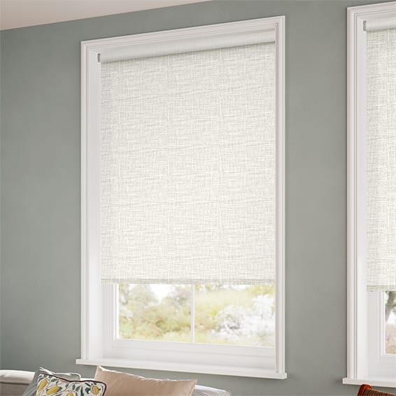 ColorizedZoom Twist2Go Choices Arlo Wisp White Roller Blind 4706