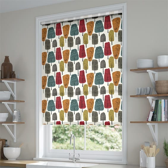 ColorizedZoom Twist2Go Cedar Tree Chilli Roller Blind 4729