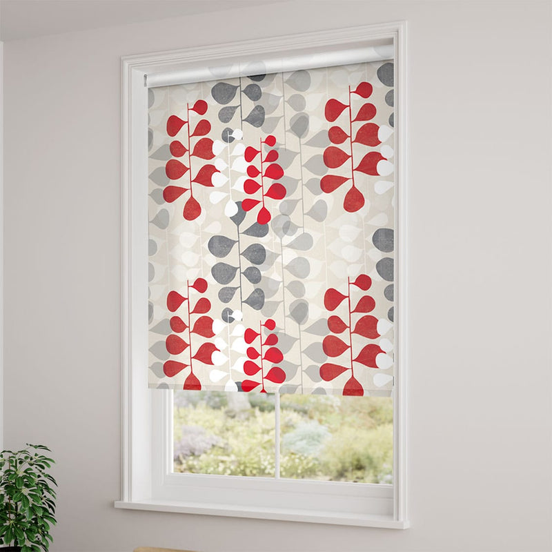 ColorizedZoom Twist2Go Blooming Meadow Ruby Roller Blind 4742