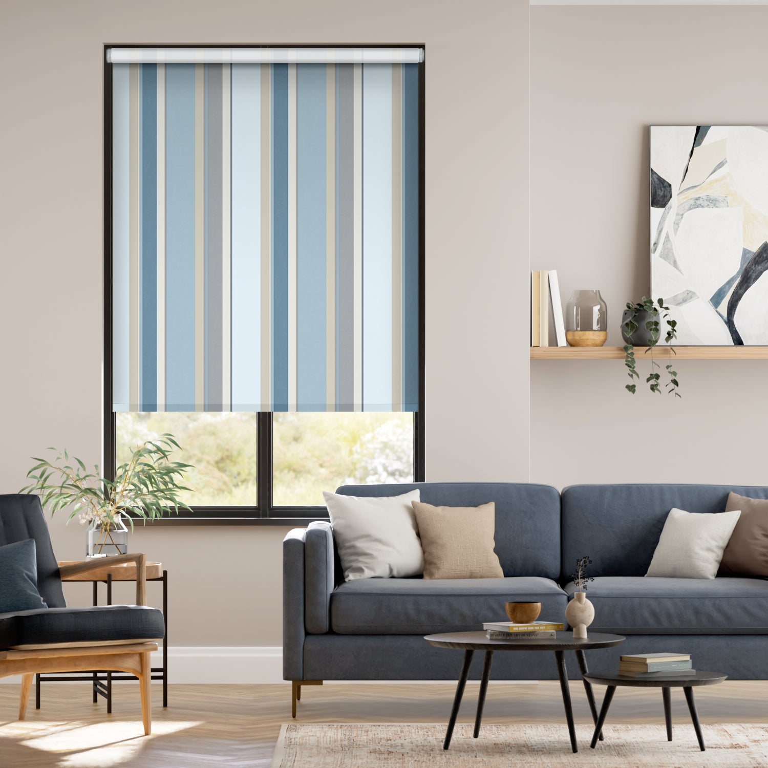 Colorized Twist2Go Bella Frost Roller Blind 4746