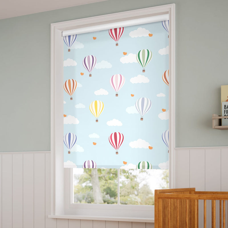ColorizedZoom Twist2Go Balloons Flying High Blackout Roller Blind 4748