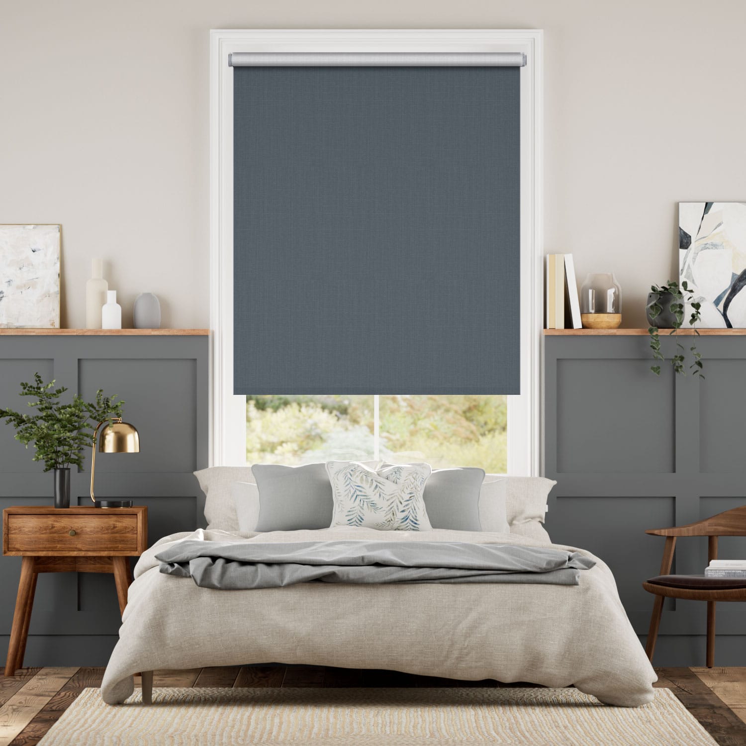 Colorized Twist2Go Choices Averley Denim Roller Blind 4767
