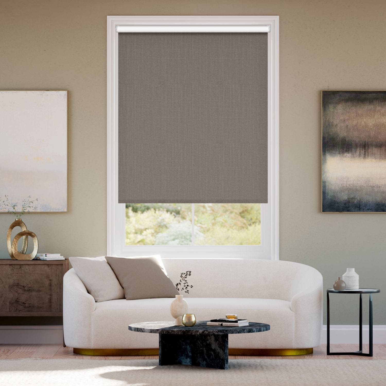 Colorized Twist2Go Choices Averley Fawn Roller Blind 4769