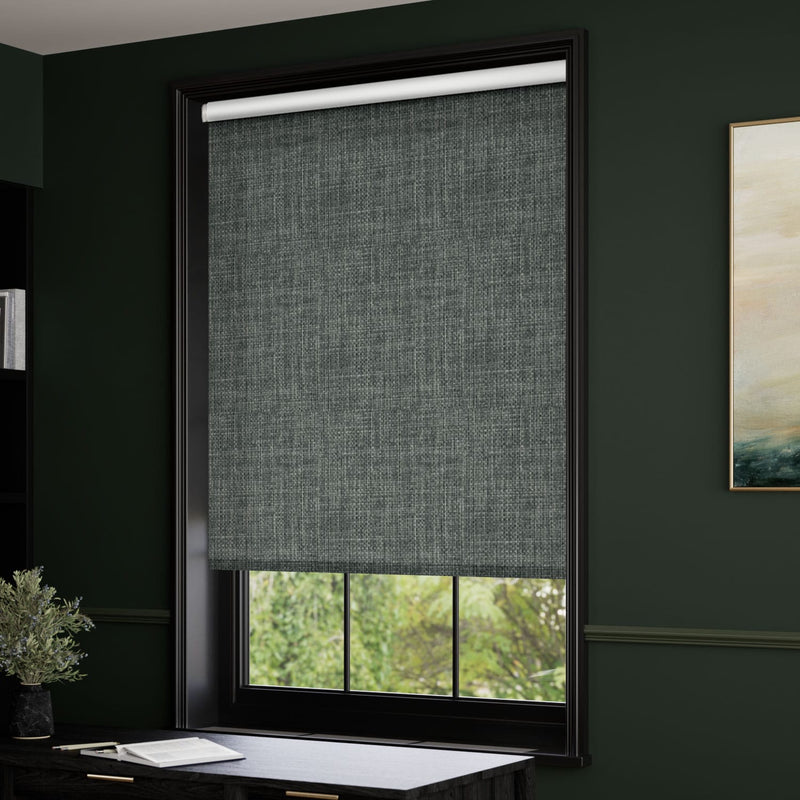 ColorizedZoom Twist2Go Moda Blackout Slate Roller Blind 4821