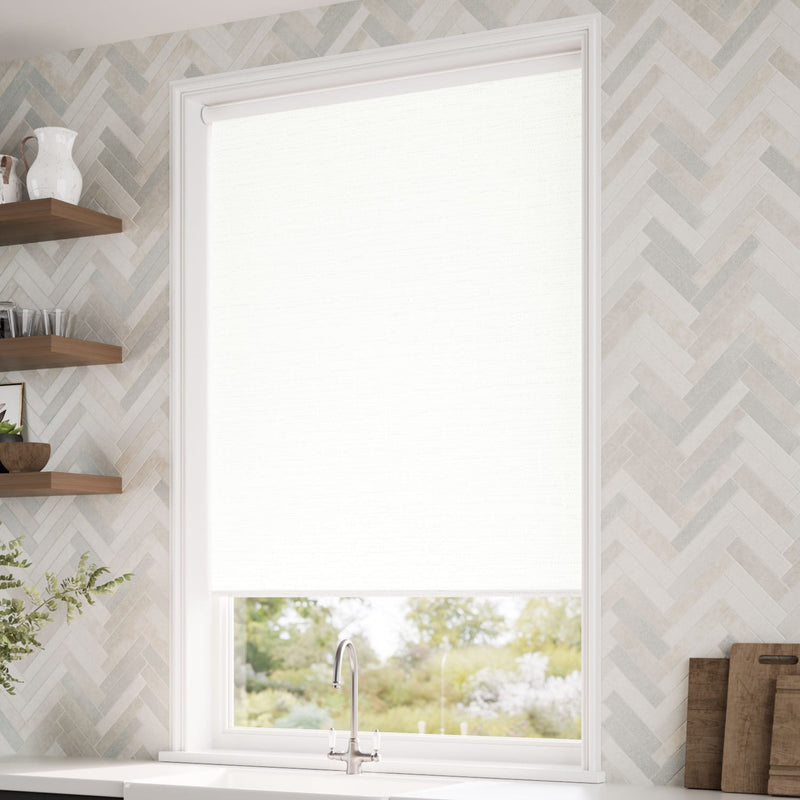 ColorizedZoom Austin Blackout All White Roller Blind 4837