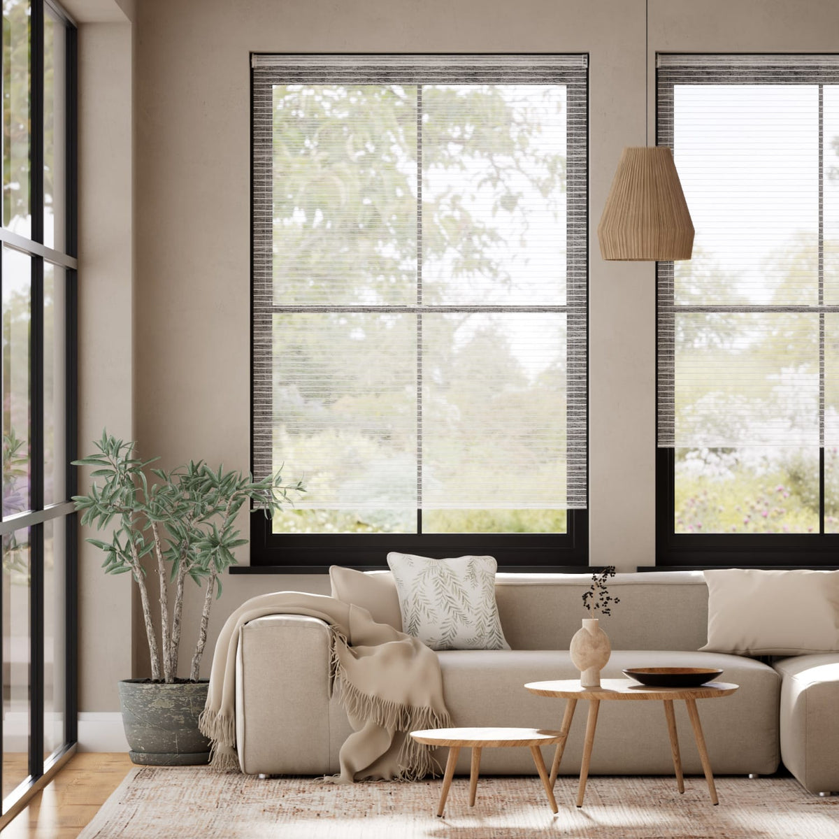 Colorized Twist2Go Cicero Voile Snowbank Roller Blind 4847