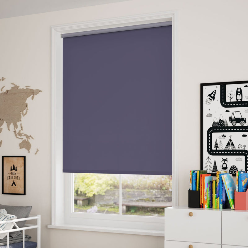 ColorizedZoom Electric Sevilla Blackout Royal Blue  Roller Blind 4930