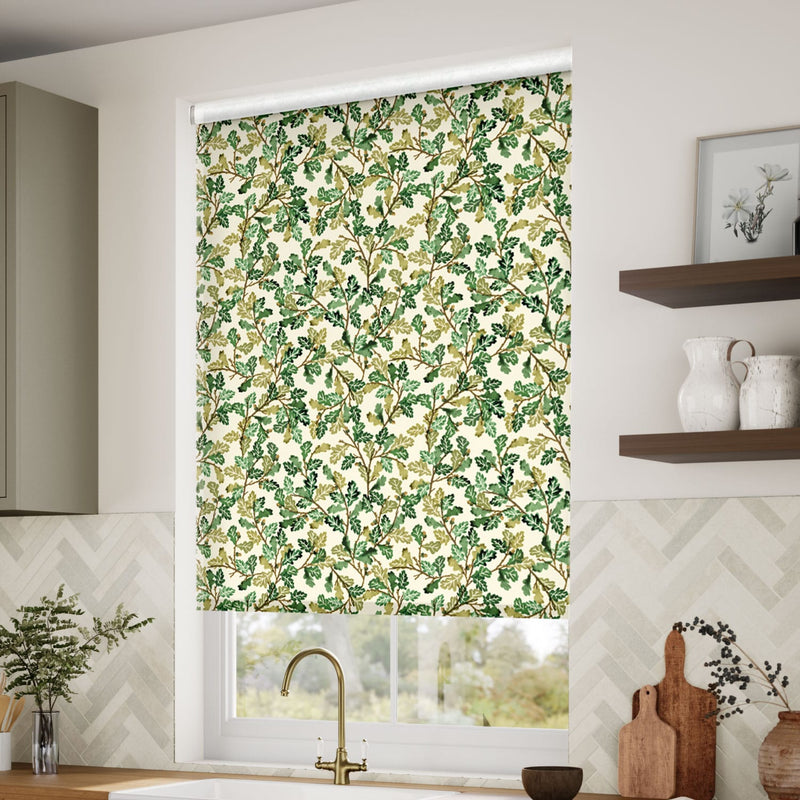 ColorizedZoom Choices Oak Green Roller Blind 4955