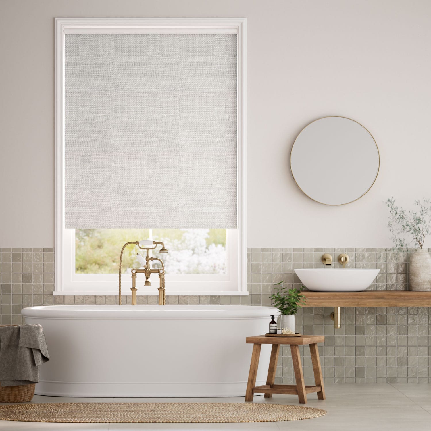 Colorized Twist2Go Choices Cleo Chalk Roller Blind 4966