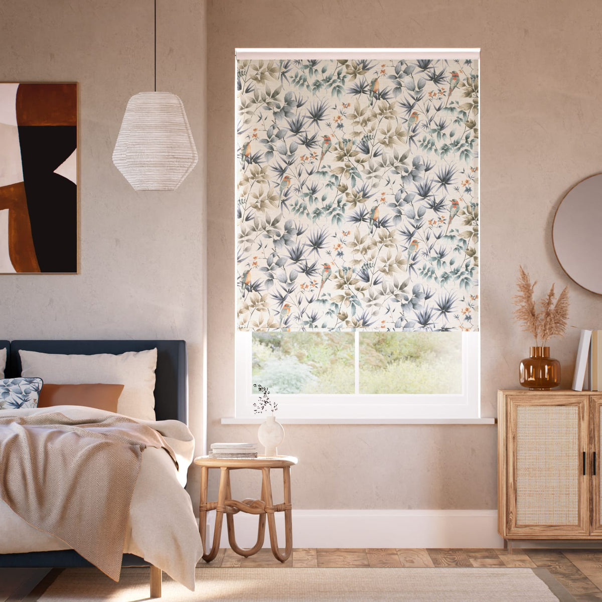 Colorized Paradiso Blue Stone Roller Blind 5066