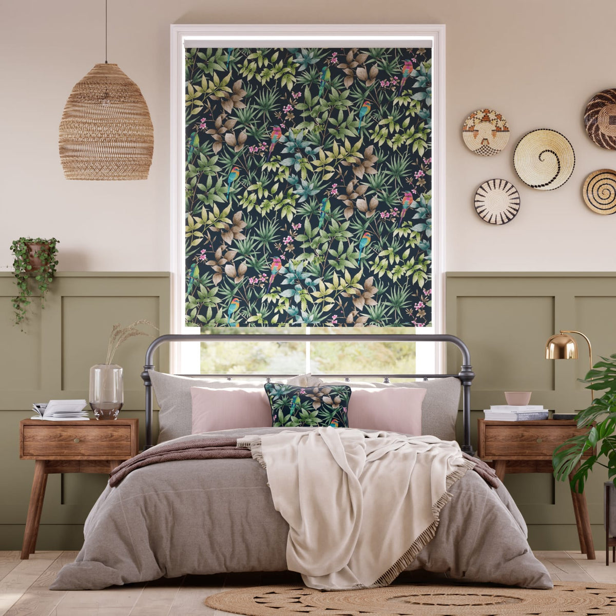 Colorized Twist2Go Paradiso Teal Roller Blind 5081