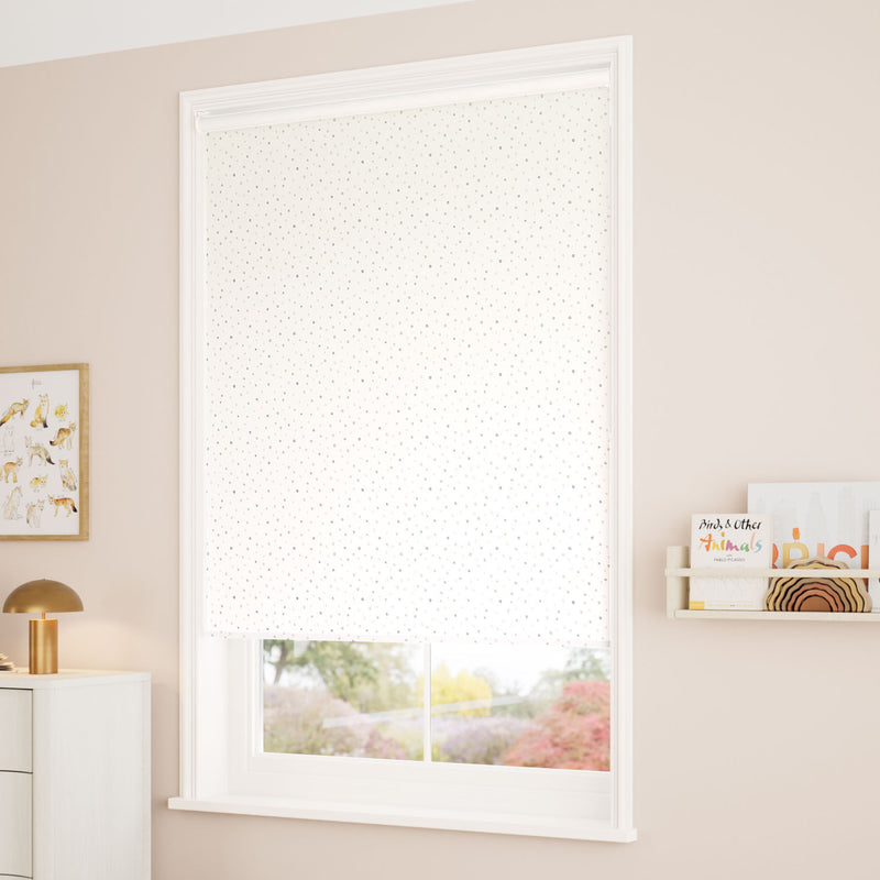 ColorizedZoom Ditsy Dots Blossom Roller Blind 5126