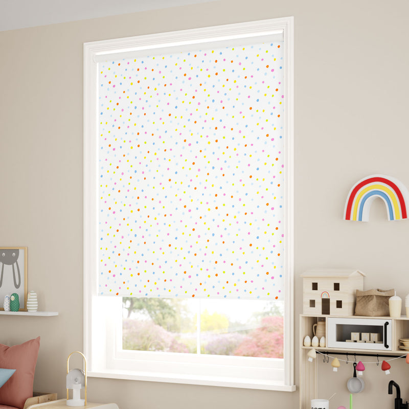 ColorizedZoom Twist2Go Dotty Dots Multi Roller Blind 5153