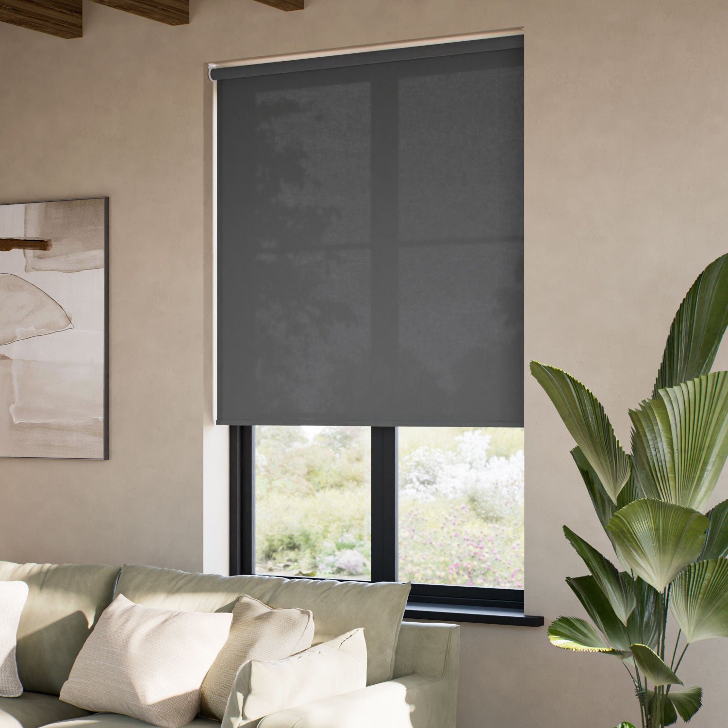 ColorizedZoom Notion Urban Grey Roller Blind 8977