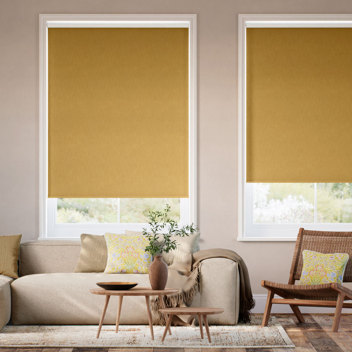 Colorized Twist2Go Choices Columbia Ochre Roller Blind 5238