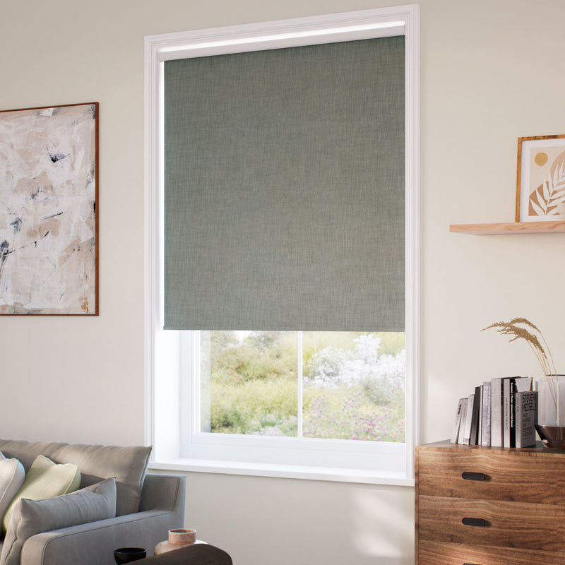 ColorizedZoom Choices Eco-Friendly Riley Dolphin Grey Roller Blind 5246