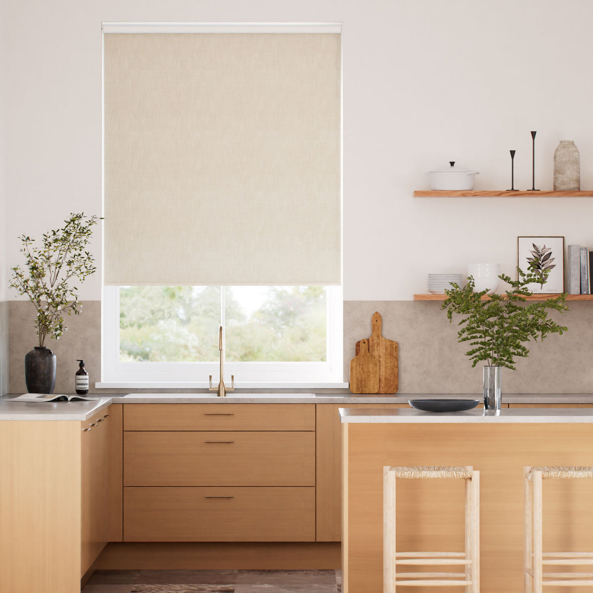 Colorized Choices Eco-Friendly Nyah Hopsack Roller Blind 5254