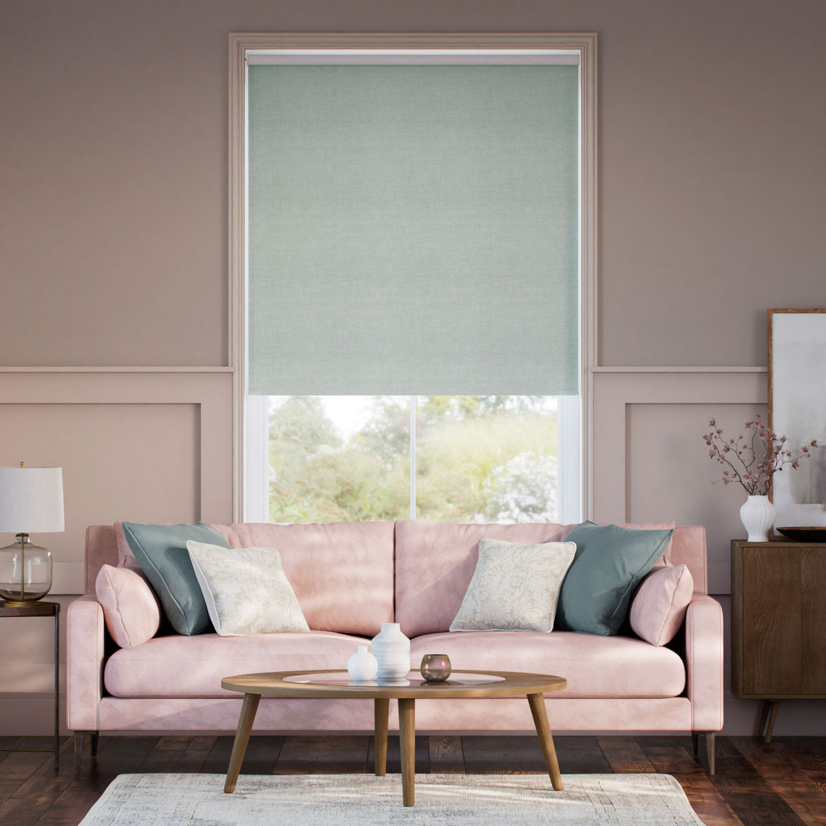 Colorized Choices Lydia Sky Blue Roller Blind 5266
