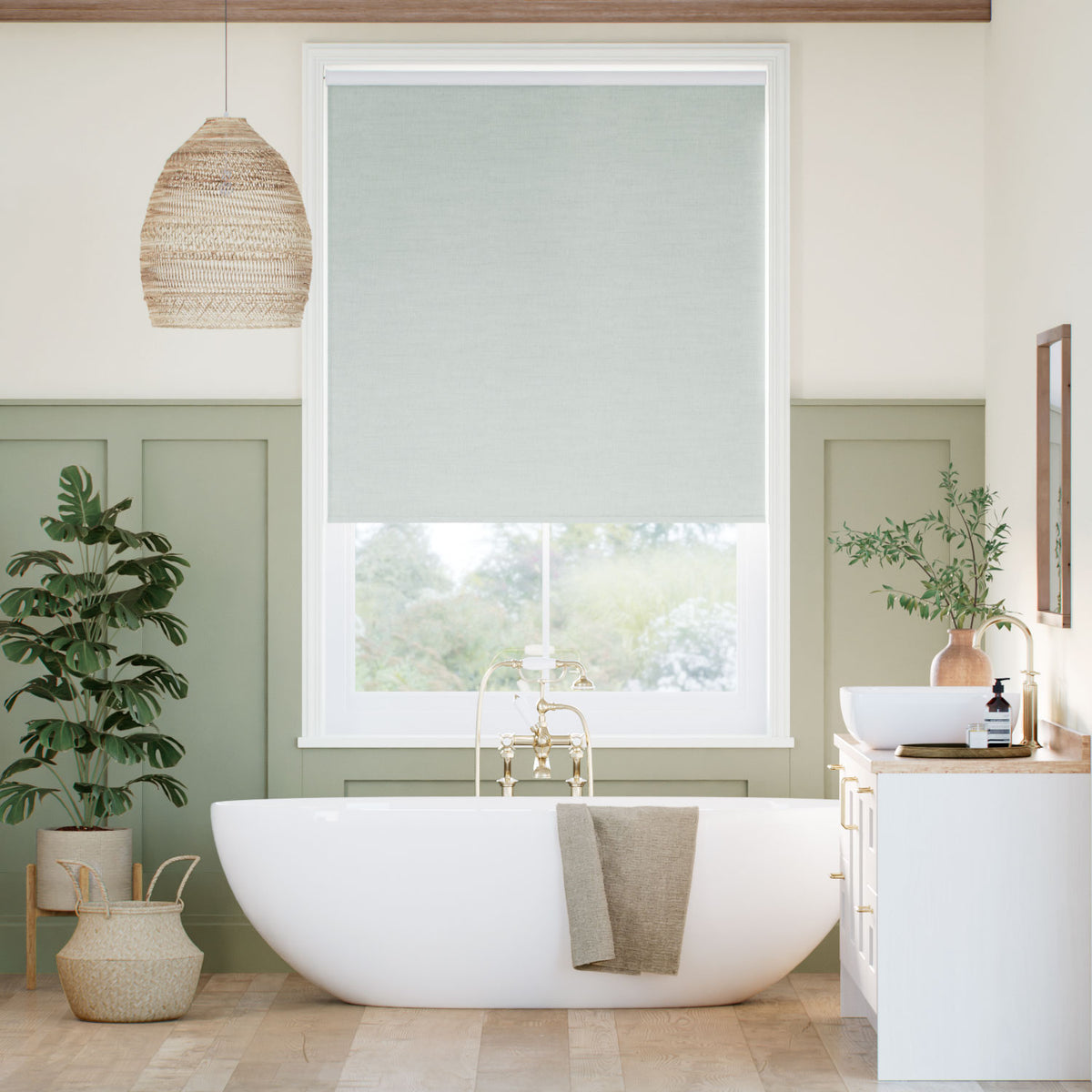 Colorized Twist2Go Choices Eco-Friendly Riley Glacier Blue Roller Blind 5278