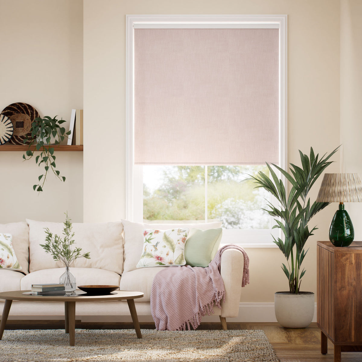 Colorized Twist2Go Choices Eco-Friendly Nyah Rosewater Roller Blind 5288