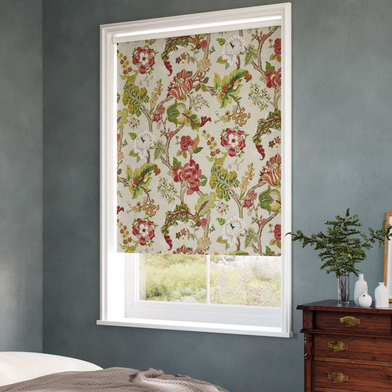 ColorizedZoom Fusang Tree Rouge Sage Roller Blind 5316