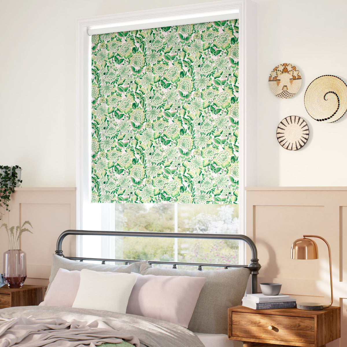 ColorizedZoom Amara Butterfly Shoots & Rushes Roller Blind 5322