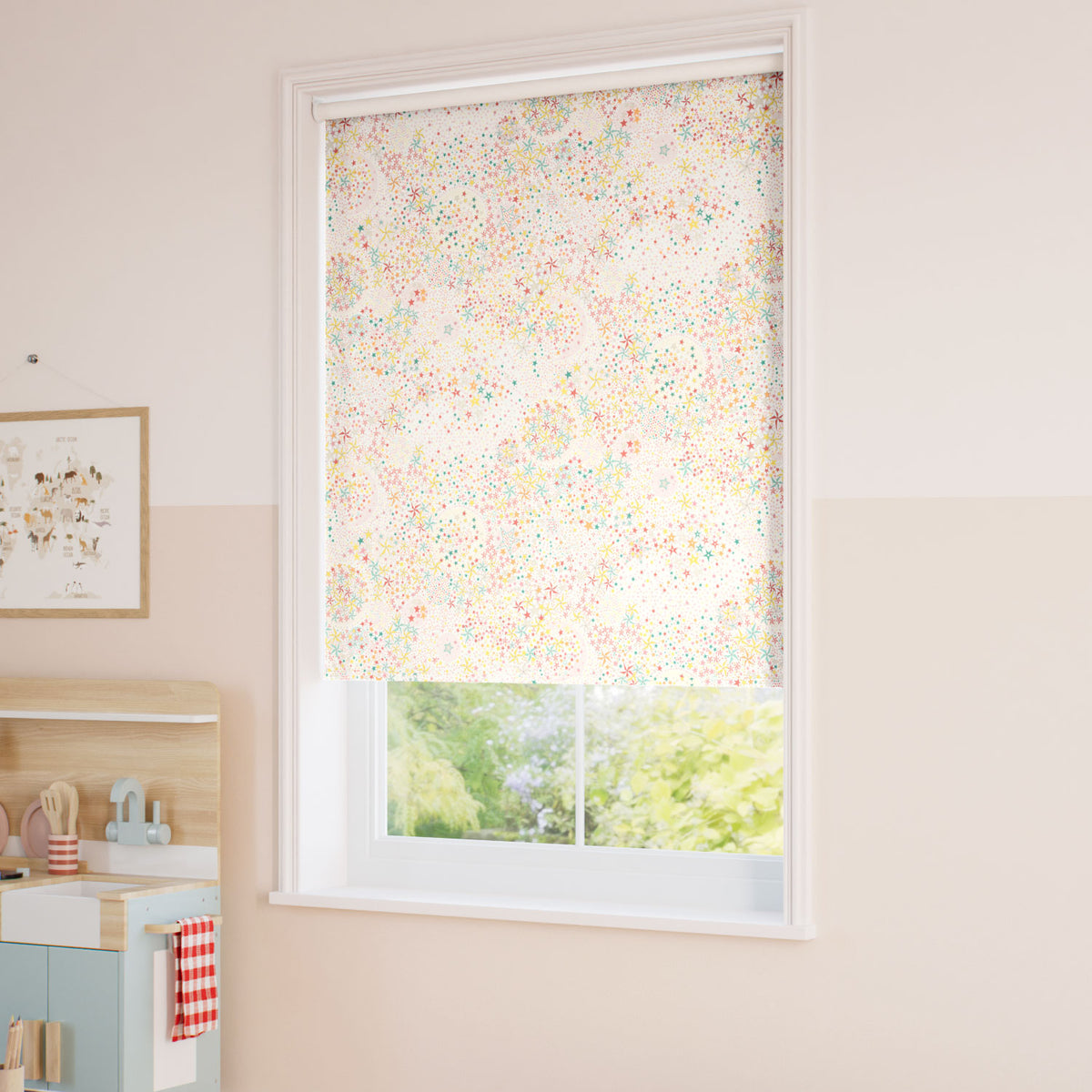 ColorizedZoom Adelajda Quartz Pink Roller Blind 5352