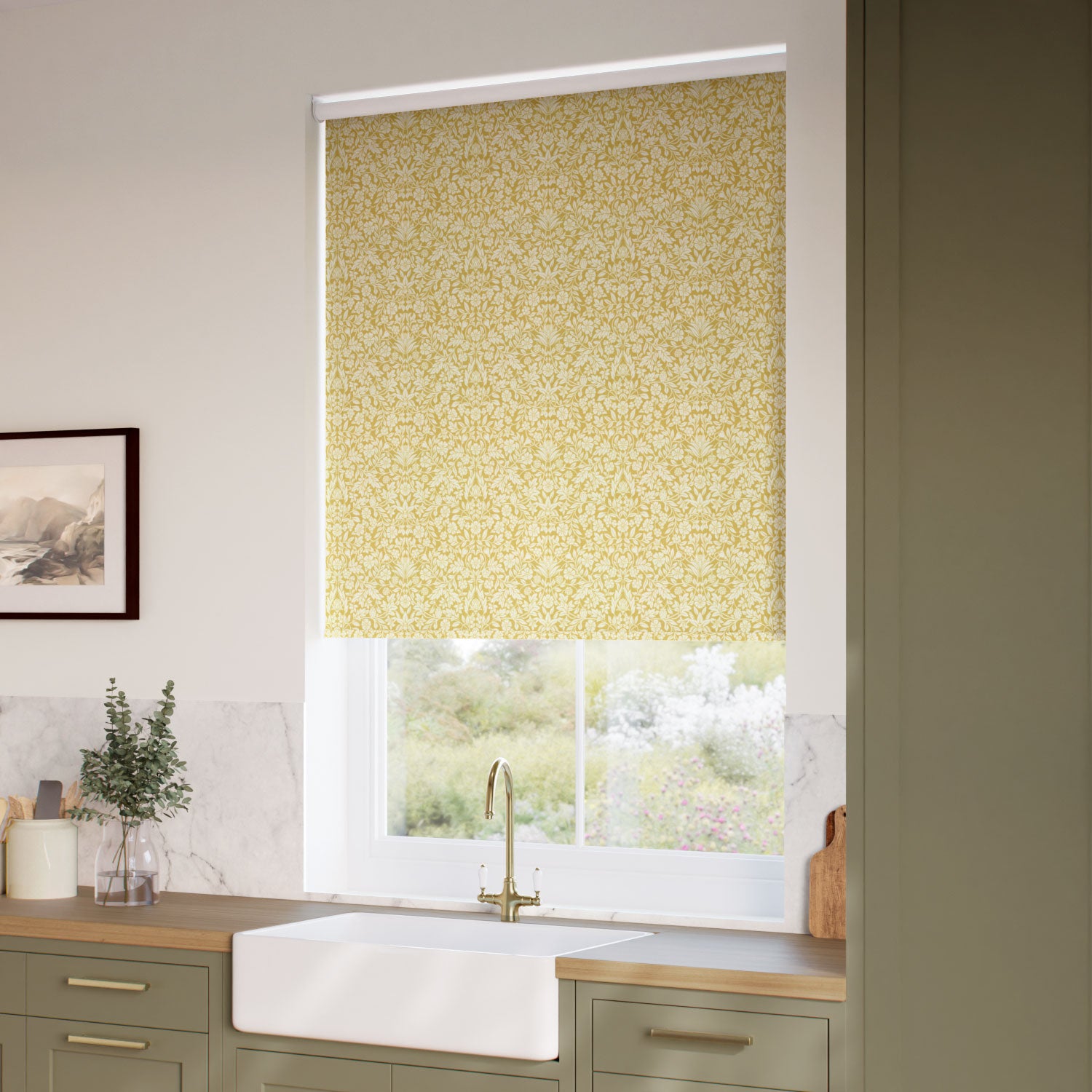 ColorizedZoom Eleni Gold Roller Blind 5357