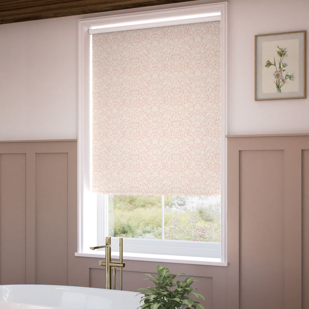 ColorizedZoom Eleni Blush Roller Blind 5356