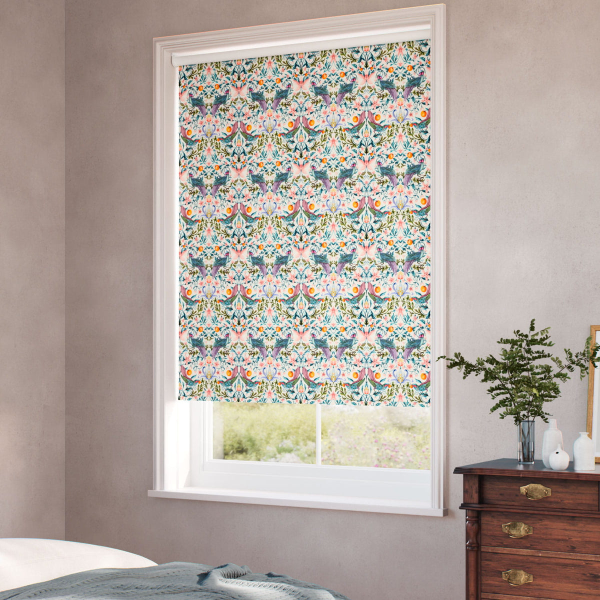 ColorizedZoom Forbidden Fruit Jewel Roller Blind 5366