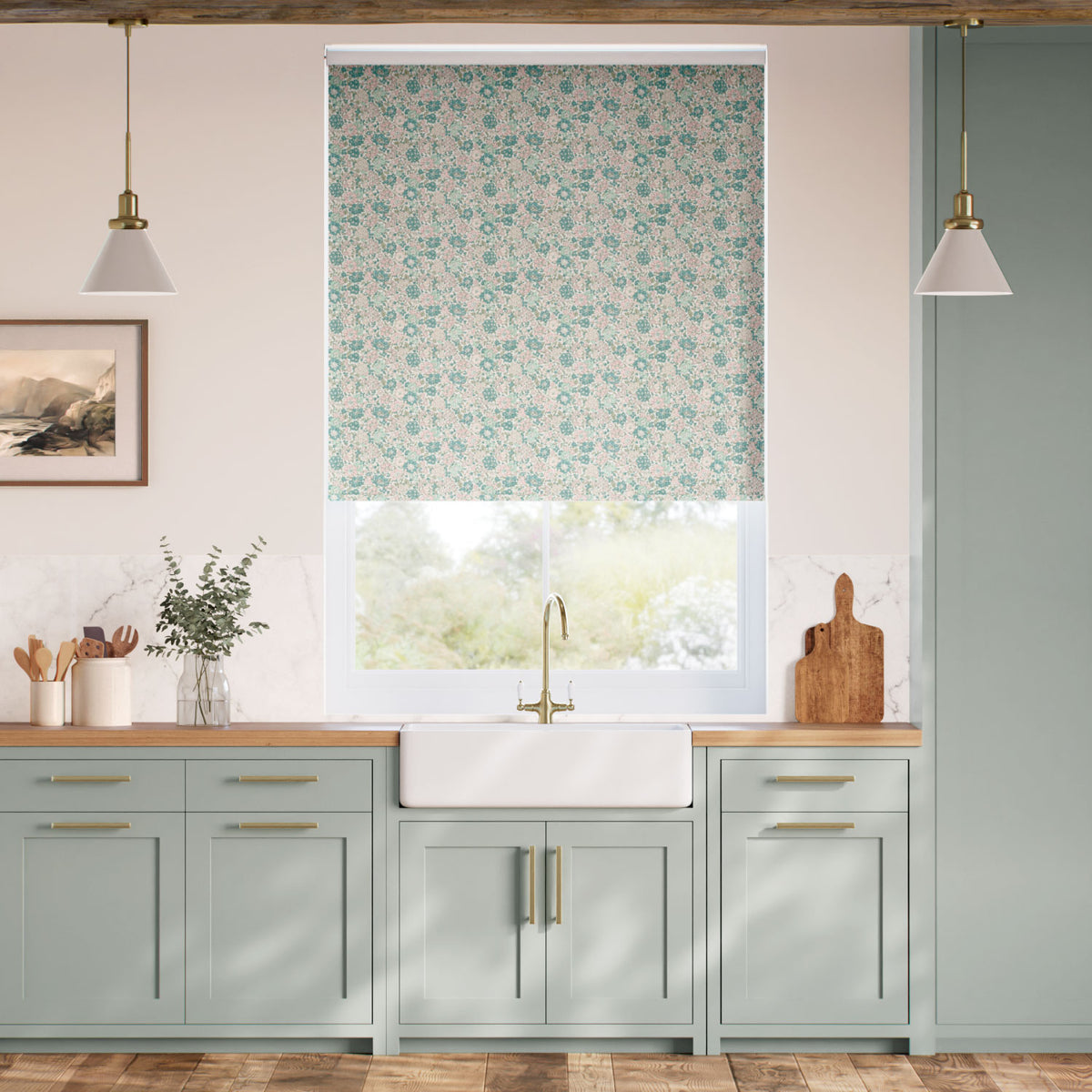 Colorized Twist2Go Glen Lyon Basil Roller Blind 5401