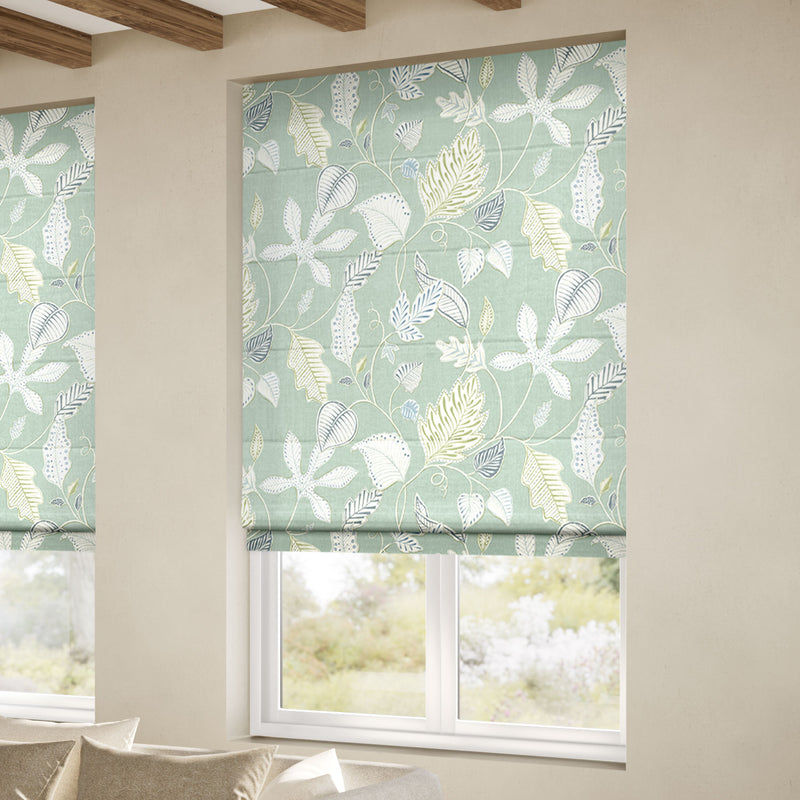 ColorizedZoom Flavia Seafoam  Roman Blind 6639