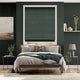 Colorized Paleo Linen Teal Twilight  Roman Blind 8975
