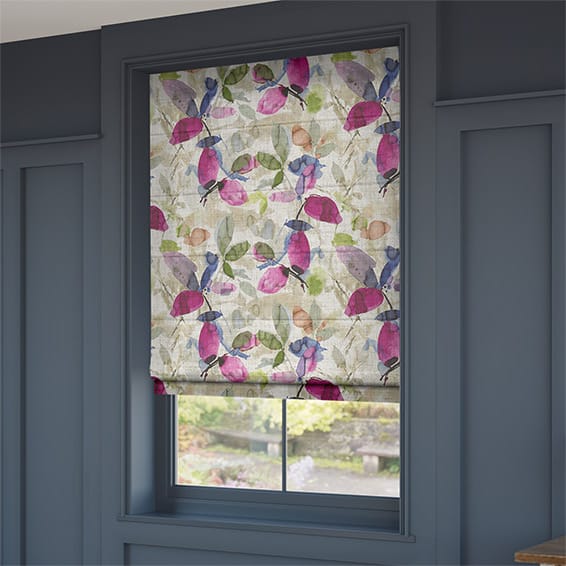ColorizedZoom Hadley Linen Vintage Violet Roman Blind 6709