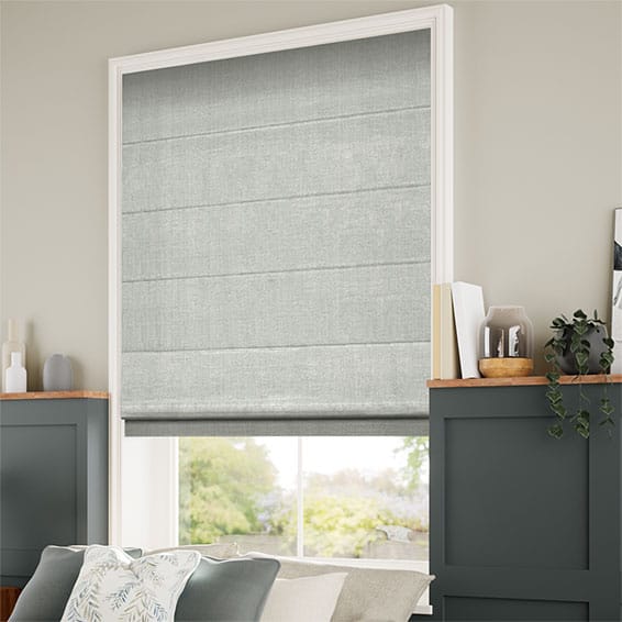 ColorizedZoom Bijou Linen Dove Grey  Roman Blind 6728