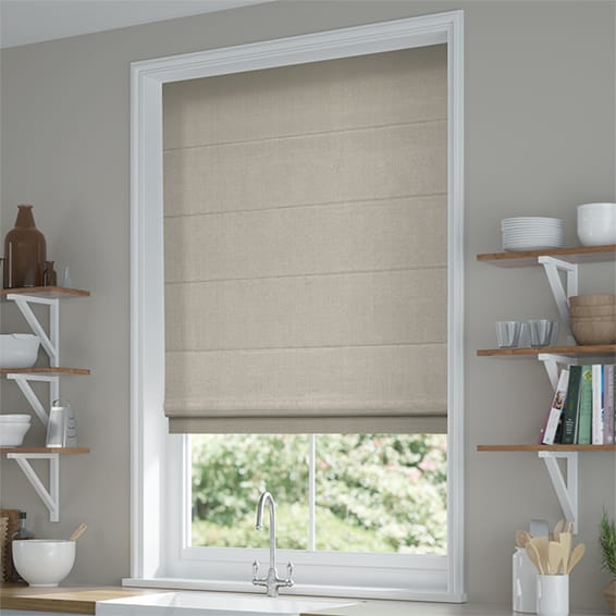 ColorizedZoom Bijou Linen Grey Wash Roman Blind Zoom 8971