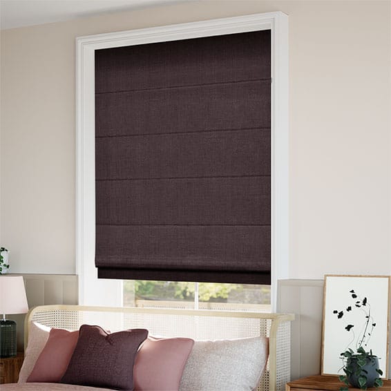 ColorizedZoom Harrow Damson  Roman Blind 6777